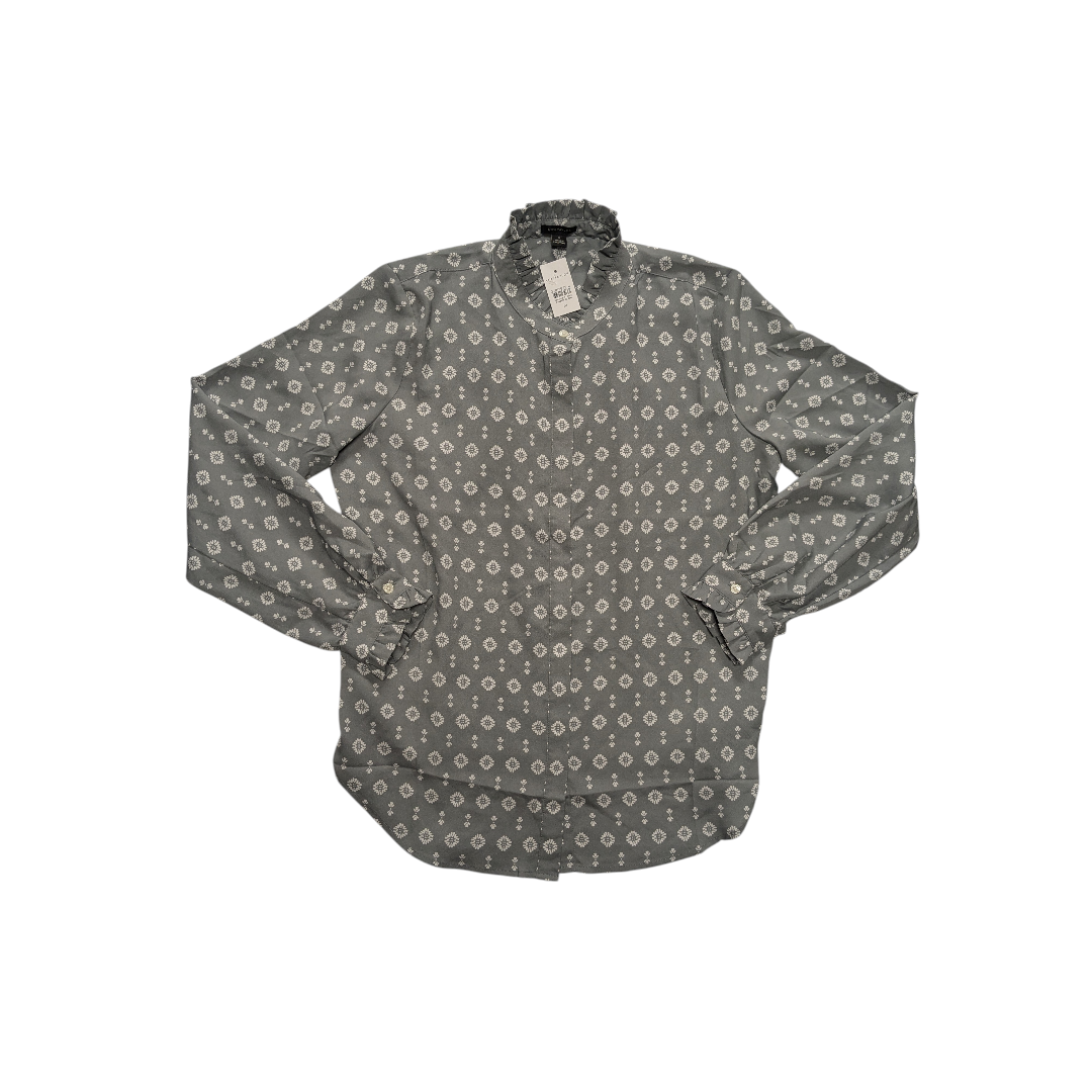 Top Ls By Ann Taylor In Grey, Size:M