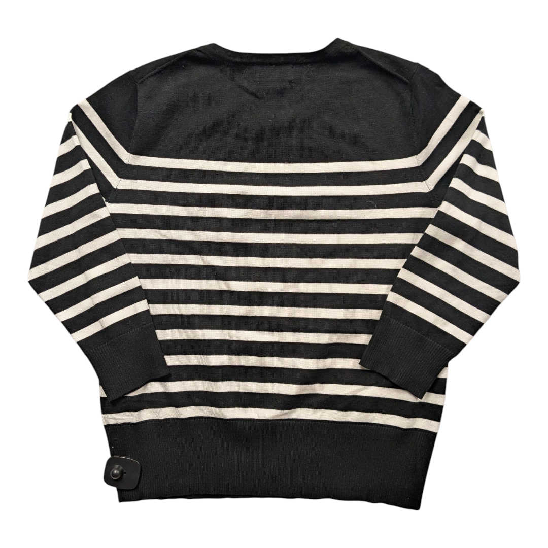 Sweater Designer By Karl Lagerfeld In Black & White, Size:M