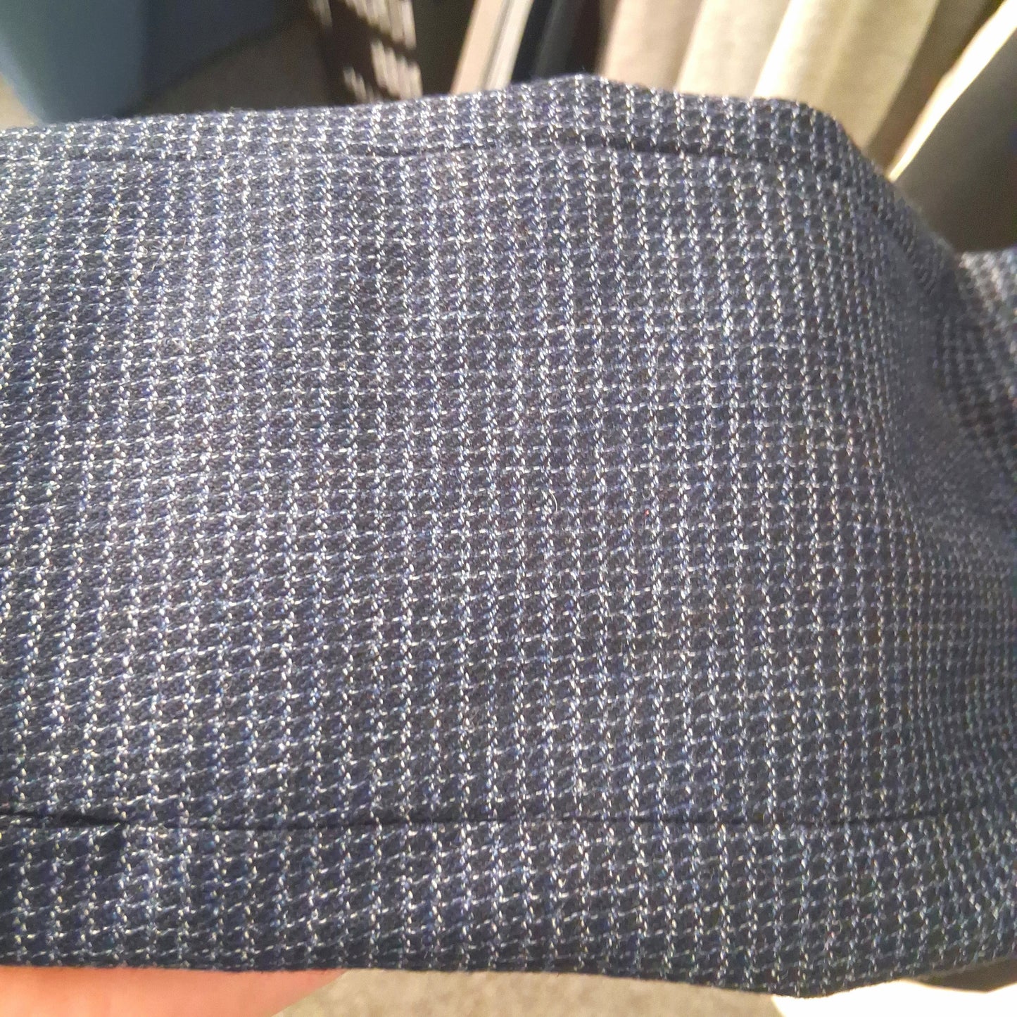 Blazer By Ann Taylor In Blue & White, Size: S