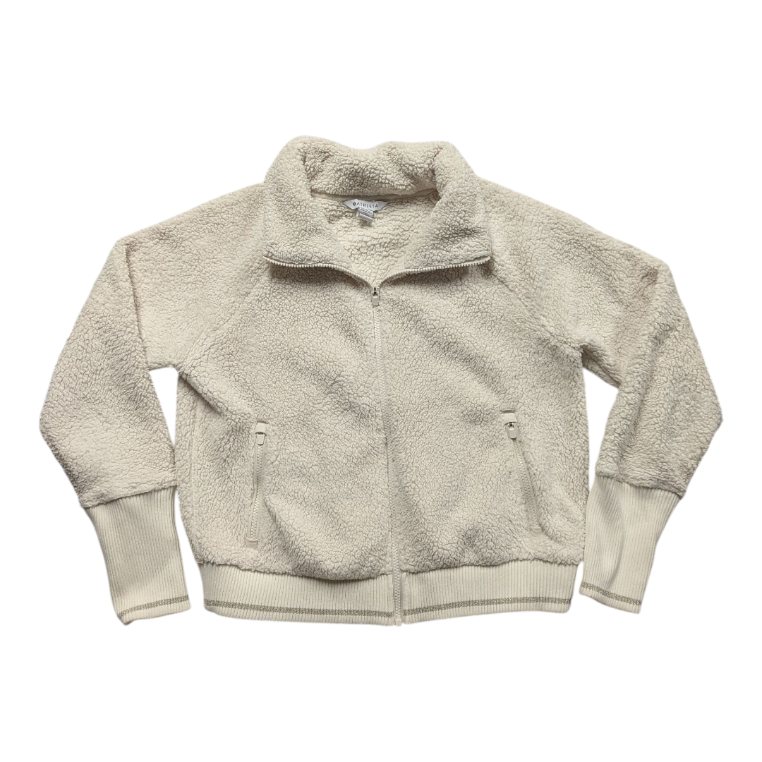 Athletic Fleece By Athleta In Cream, Size:M
