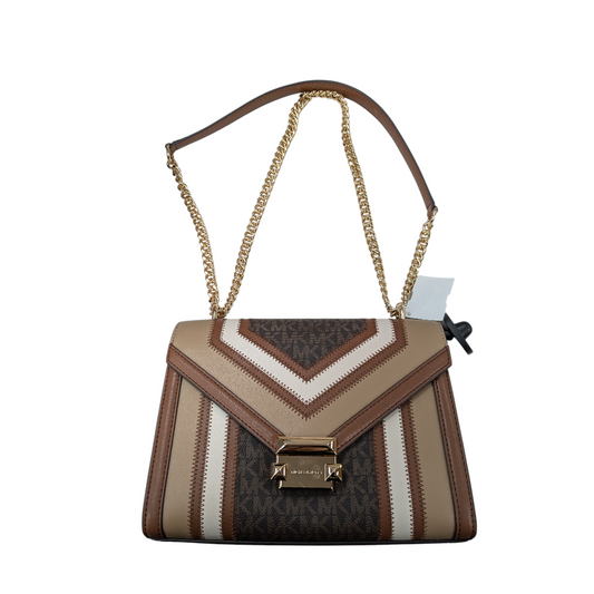 Handbag Designer By Michael Kors In Brown, Size:Small