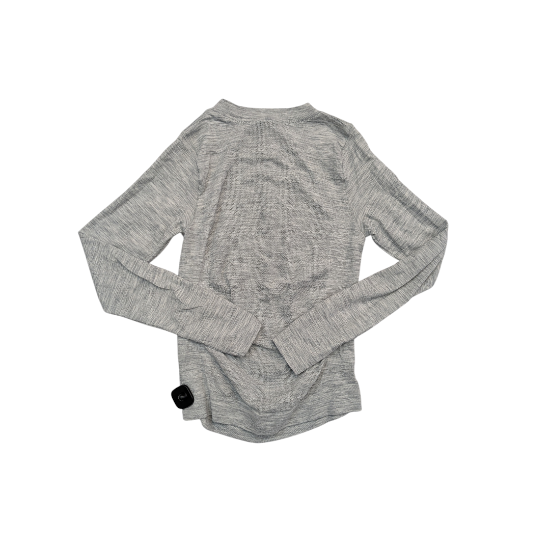 Athletic Top Ls Crewneck By Athleta In Grey, Size:M