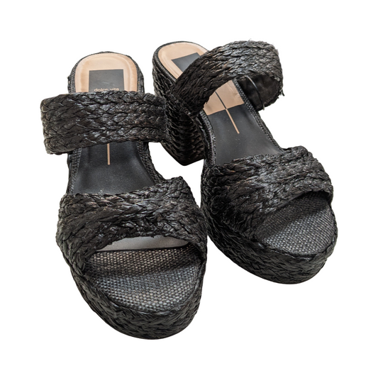 Sandals Heels Block By Dolce Vita In Black, Size:8.5