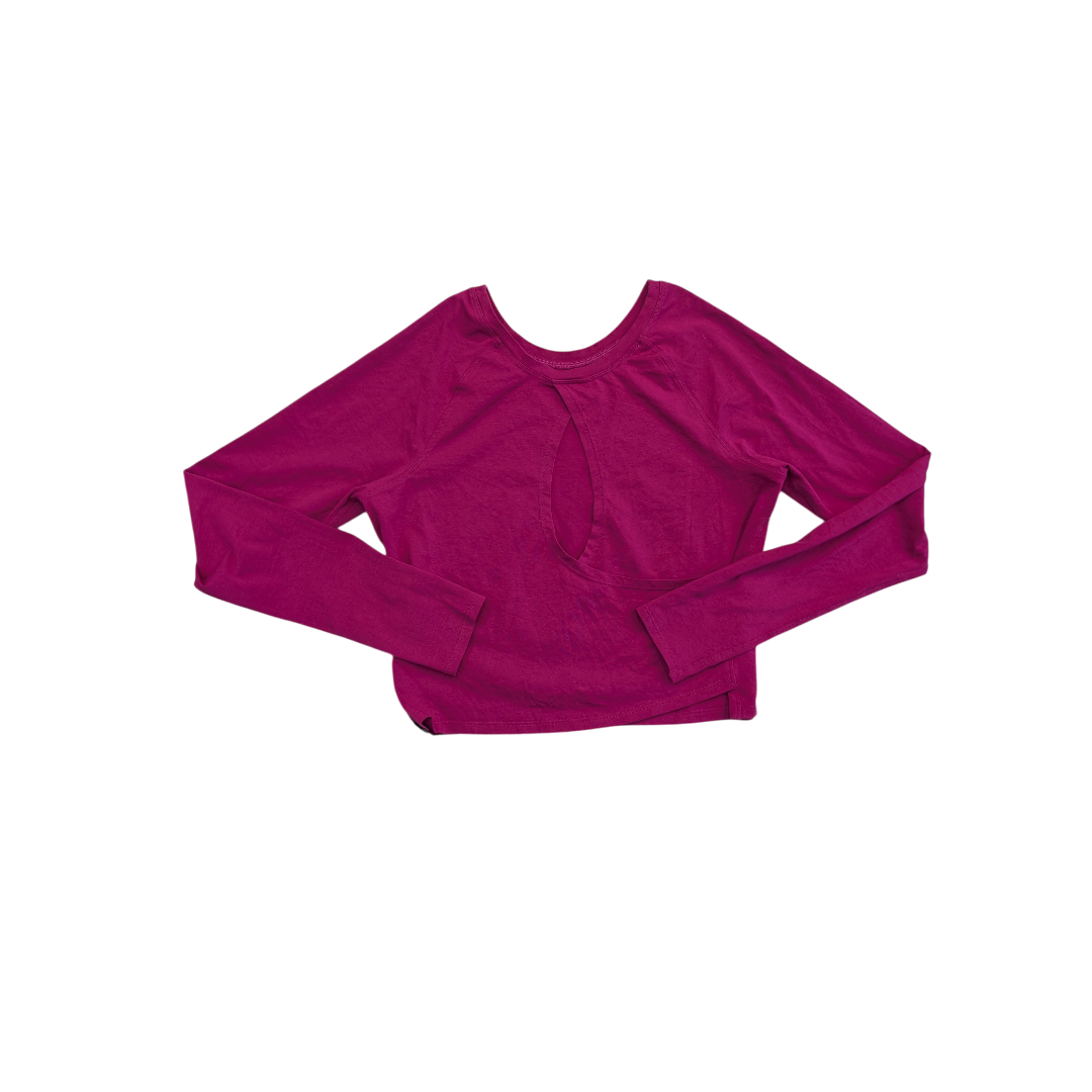 Athletic Top Ls Crewneck By Lululemon In Pink, Size:6