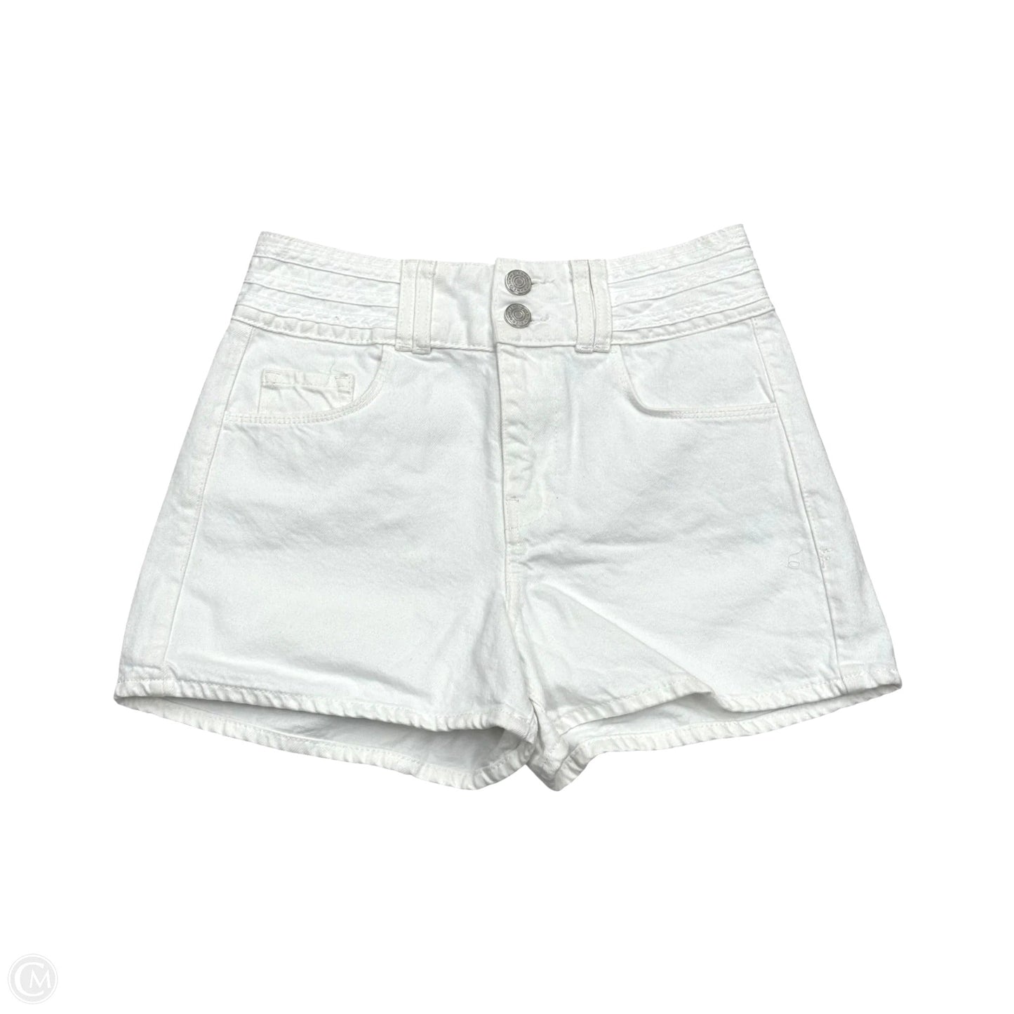 Shorts By Frame In White Denim, Size: 0