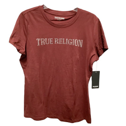 Top Short Sleeve Designer By True Religion  Size: Xxl