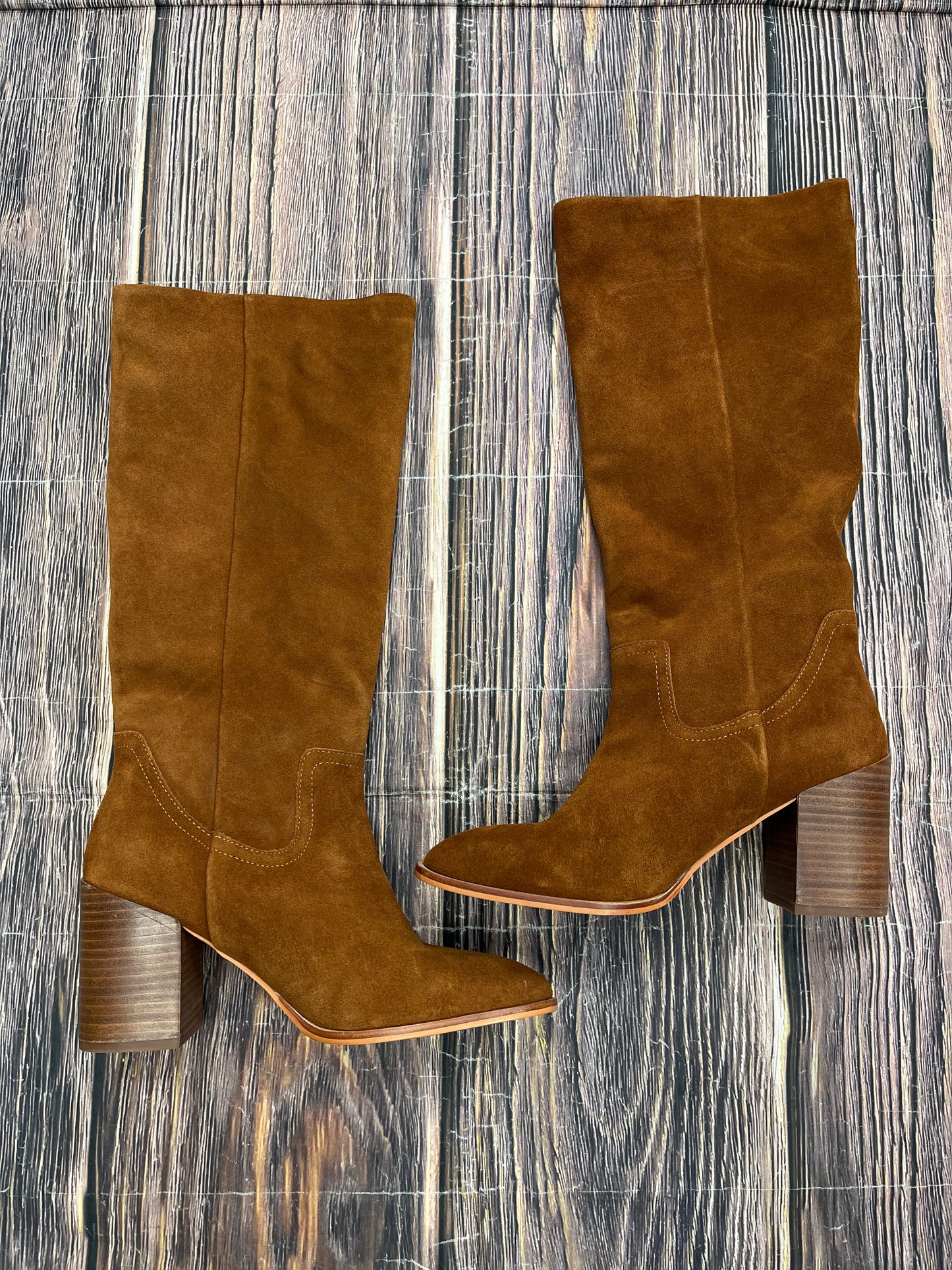 Boots Knee Heels By Steve Madden  Size: 8.5