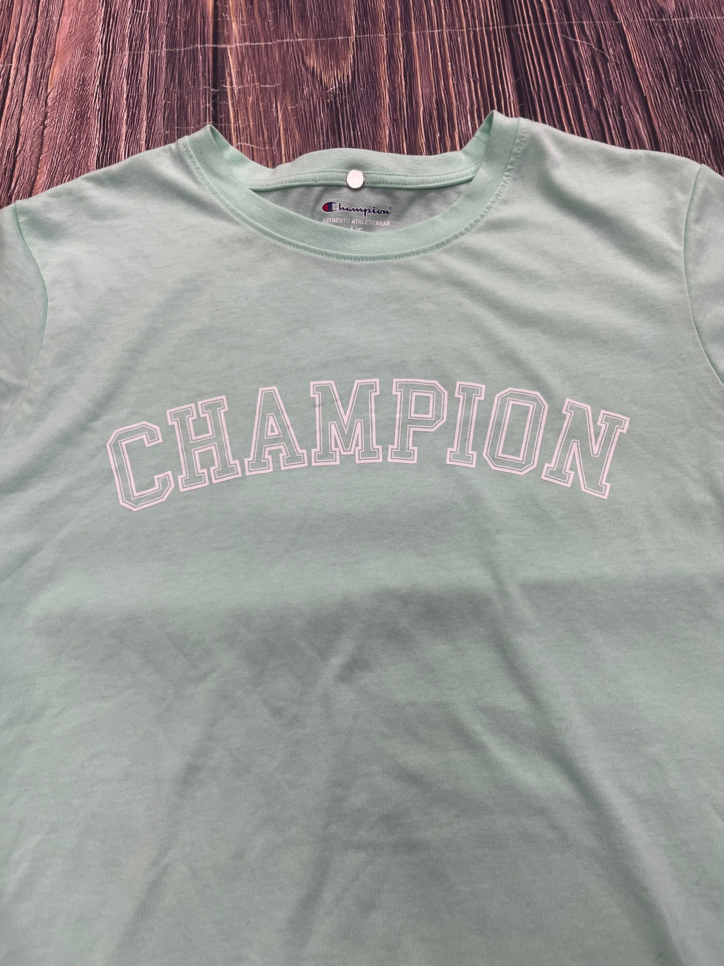 Top Short Sleeve Basic By Champion  Size: L