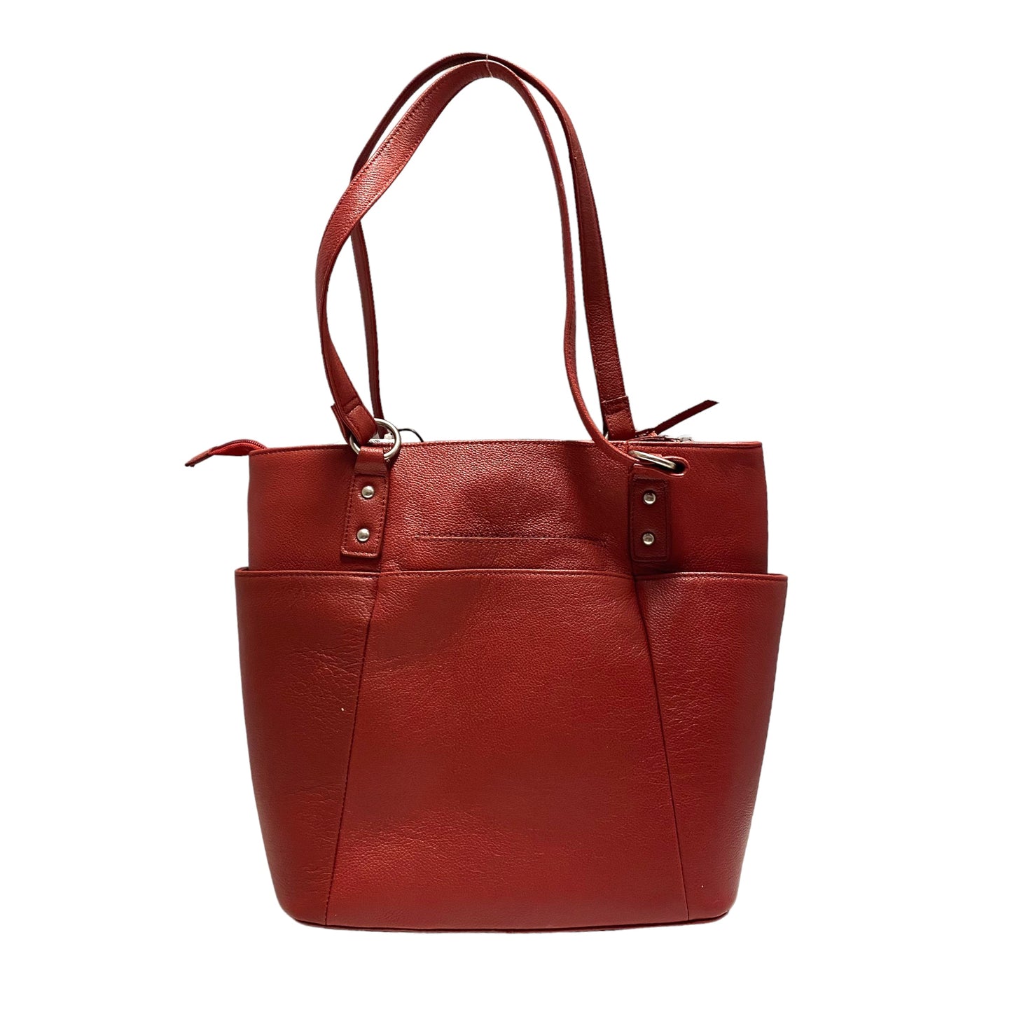 Handbag Leather By ELLA SIMONE Size: Large