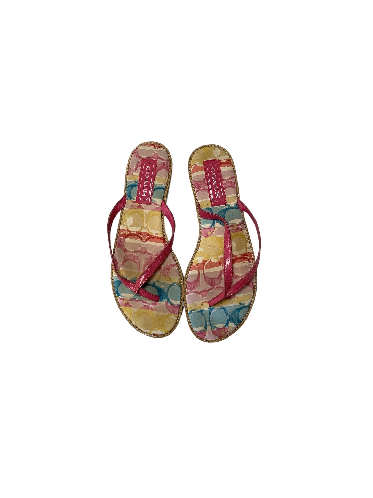 Sandals Flip Flops By Coach  Size: 7.5