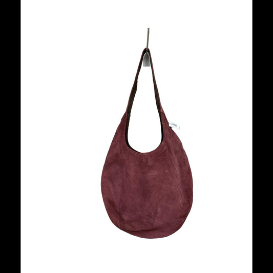 Handbag Leather By Lands End  Size: Medium
