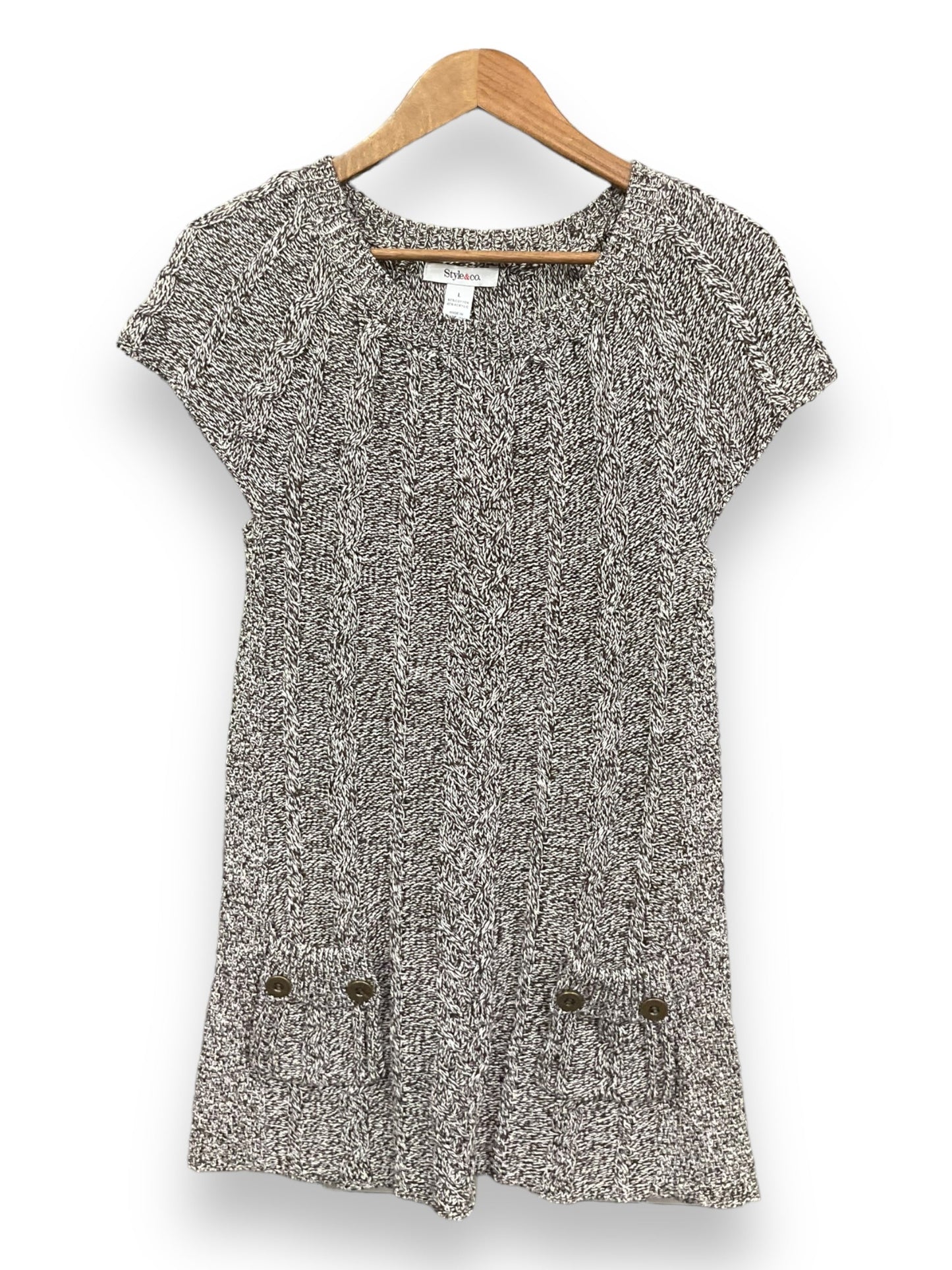 Tunic Short Sleeve By Style And Company  Size: L