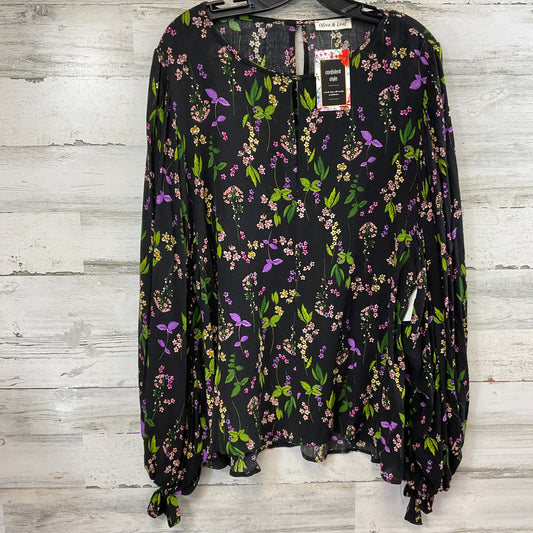 Top Long Sleeve By OLIVE & LEAF  Size: L