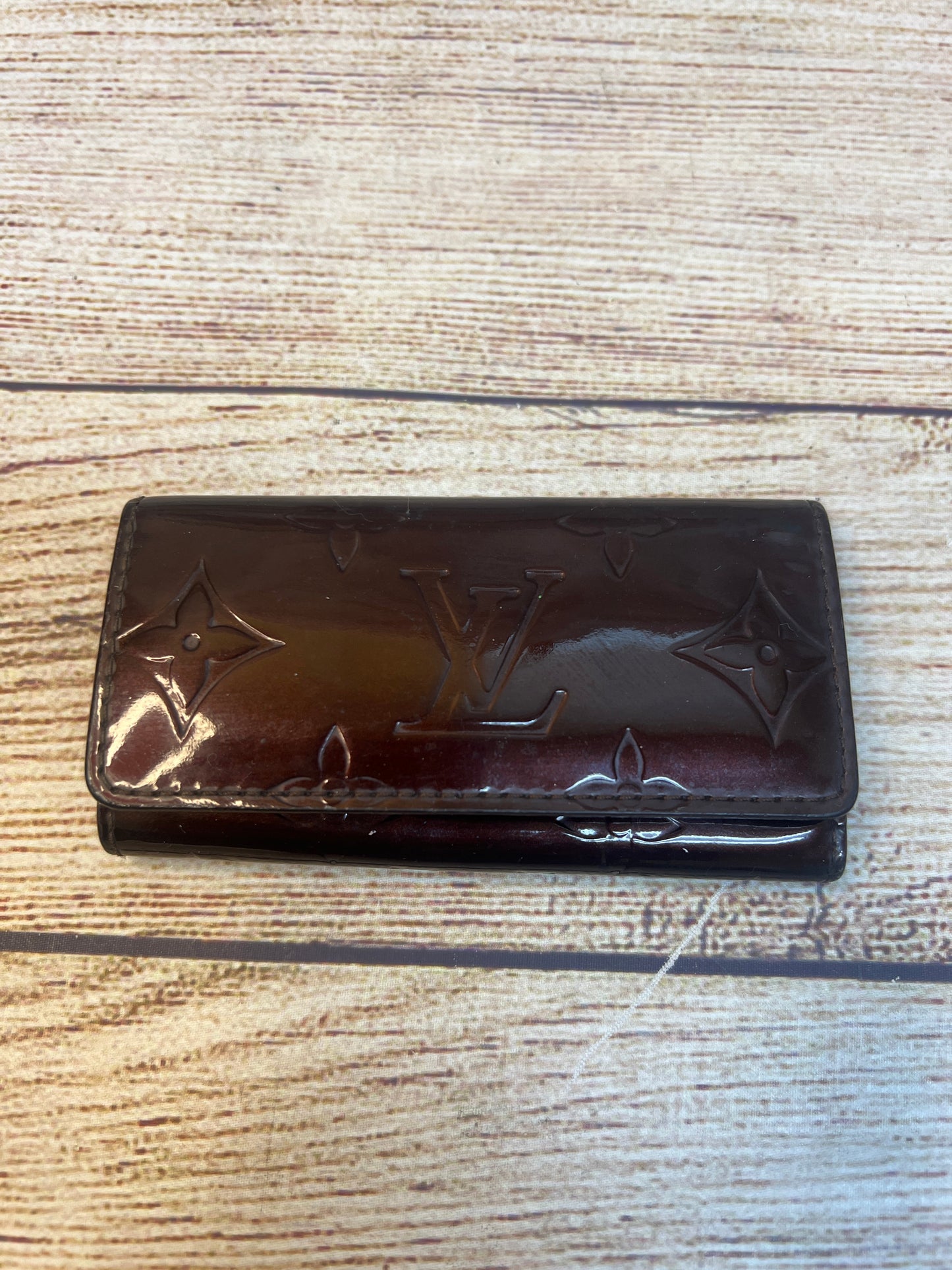 luxury leather keychain lv