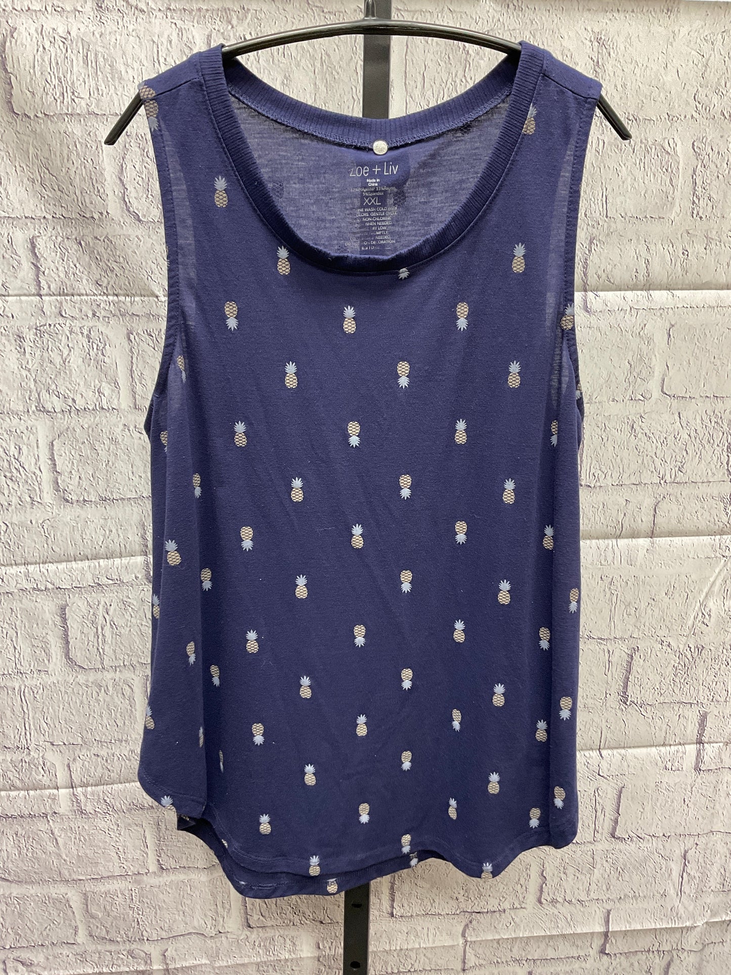 Top Sleeveless By Zoe And Liv  Size: Xxl