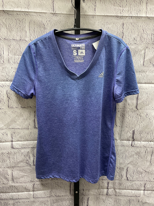 Athletic Top Short Sleeve By Adidas  Size: S