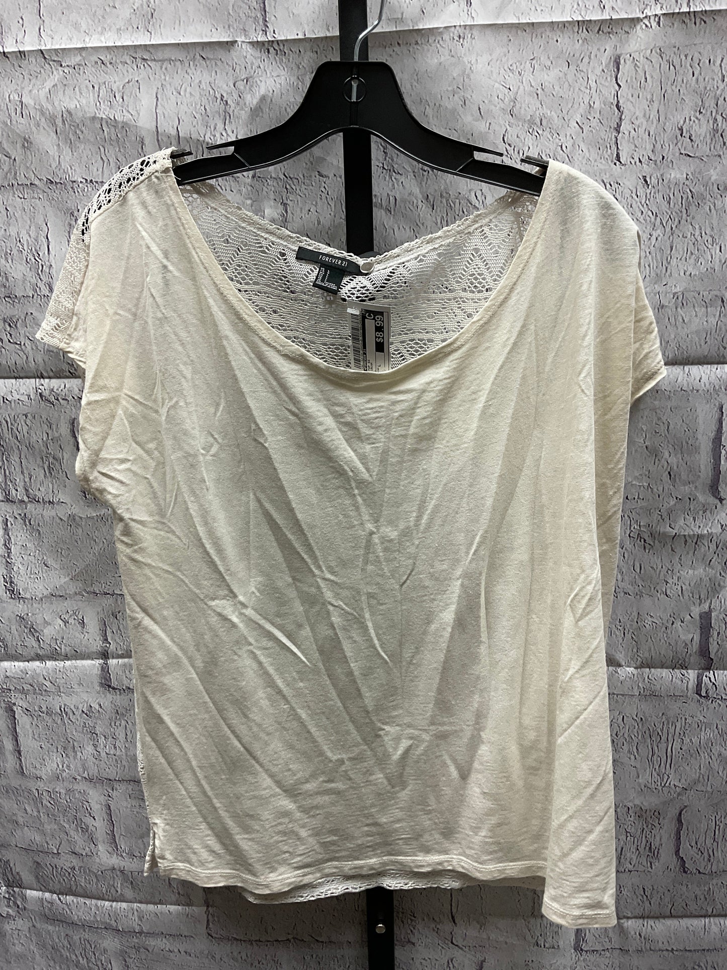 Top Short Sleeve By Forever 21  Size: L