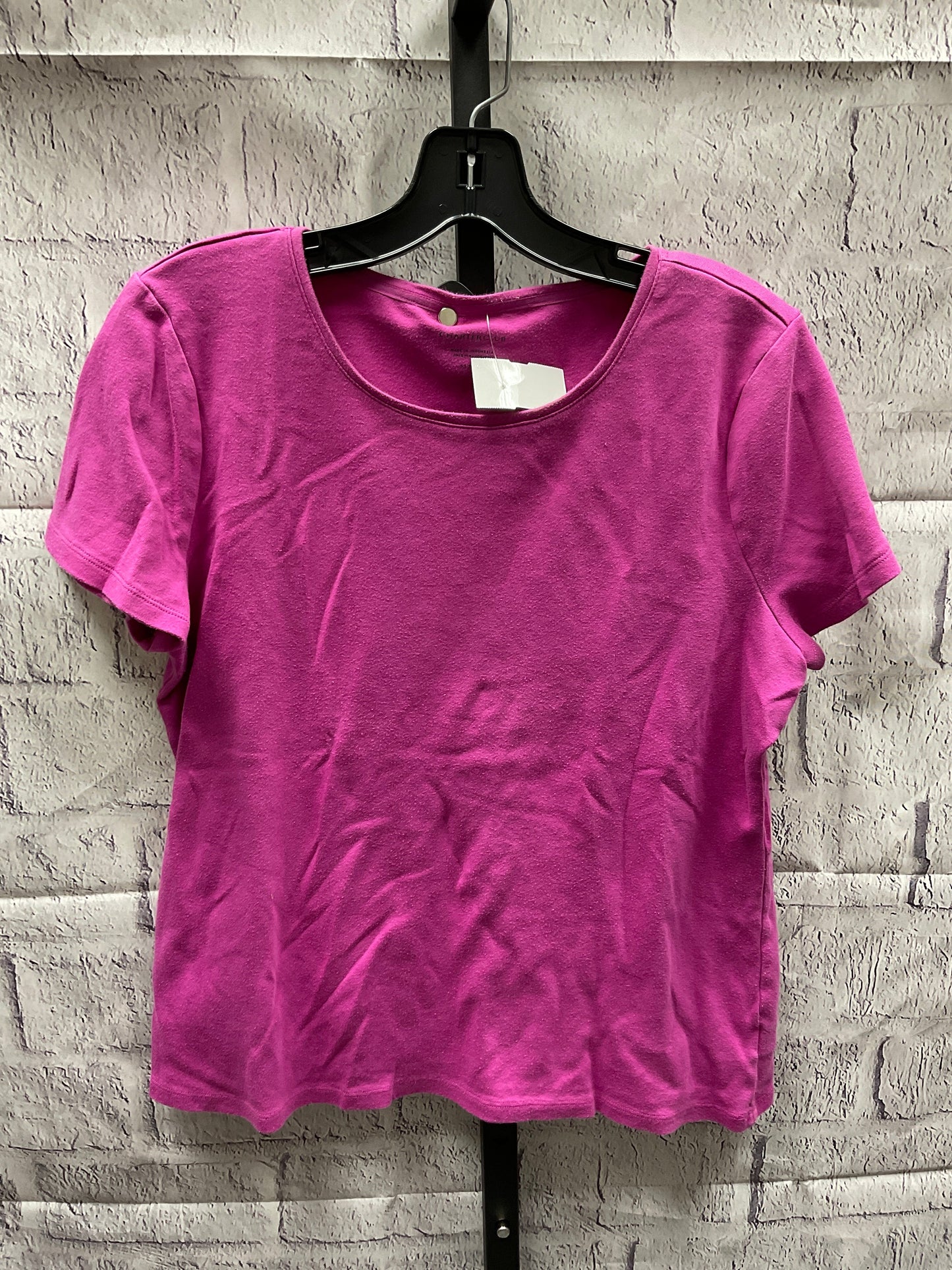 Top Short Sleeve By Charter Club  Size: Xl