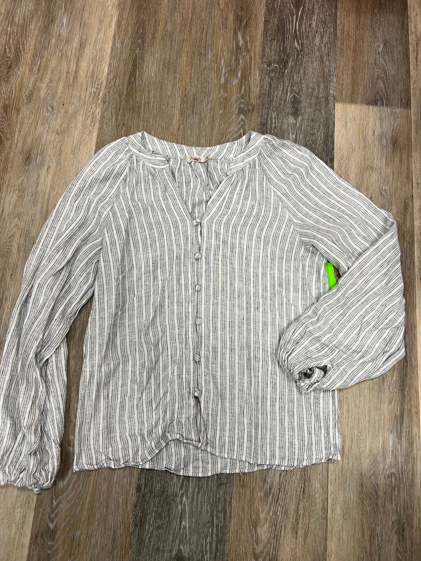 Blouse Long Sleeve By Faherty  Size: S