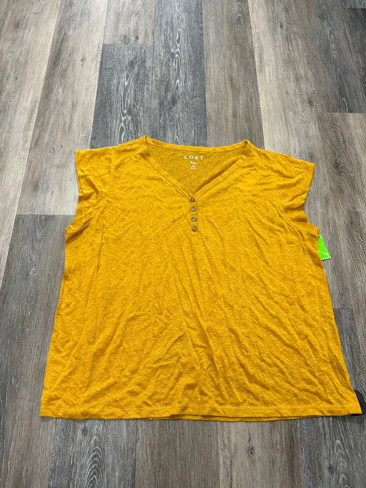 Top Short Sleeve By Loft  Size: Xxl