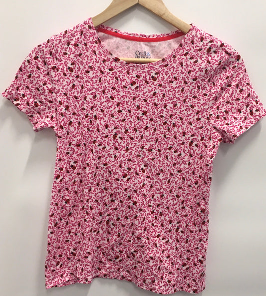 Top Short Sleeve Basic By Croft And Barrow  Size: Petite   Xs