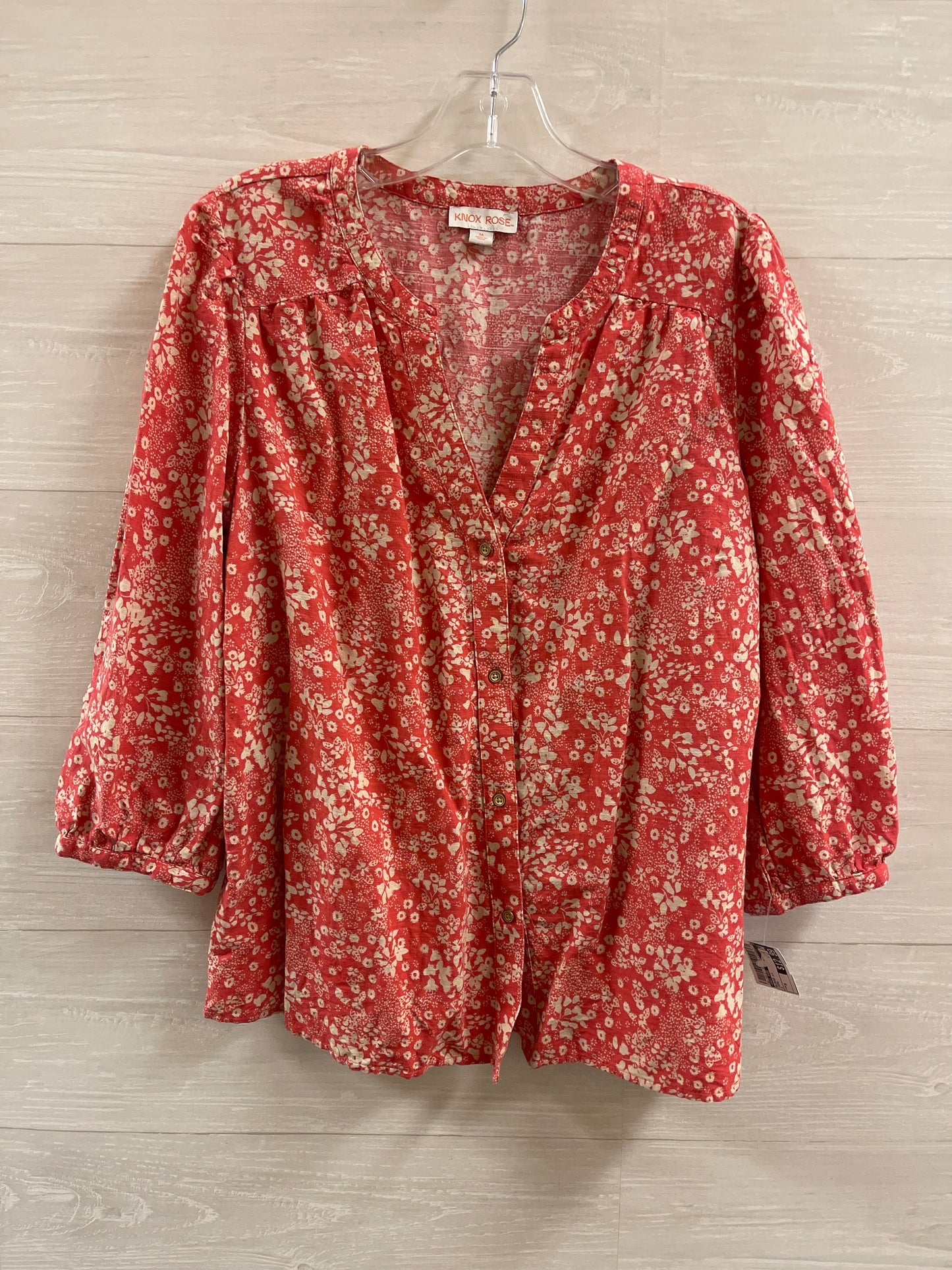 Blouse Long Sleeve By Knox Rose  Size: M