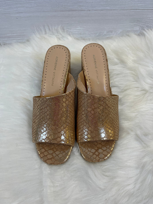 Sandals Heels Block By Adrienne Vittadini  Size: 7