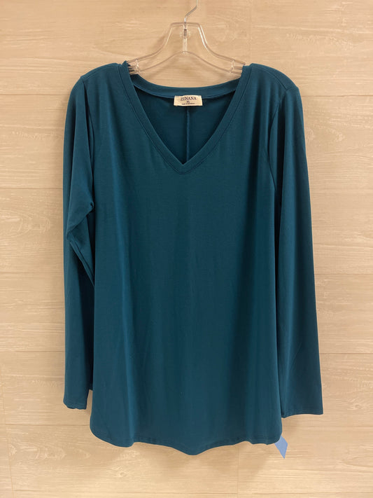 Top Long Sleeve Basic By Zenana Outfitters  Size: Xl