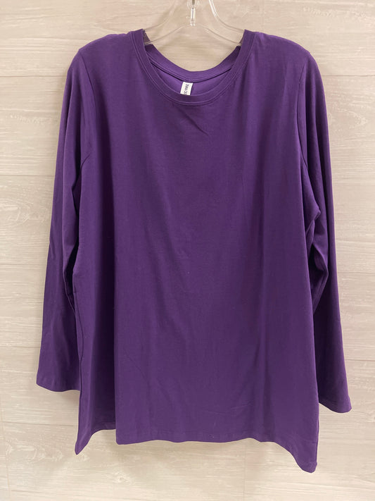 Top Long Sleeve Basic By Zenana Outfitters  Size: 1x