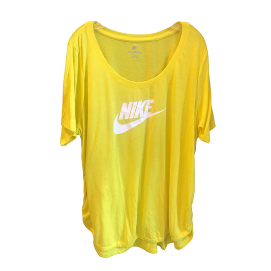 Athletic Top Short Sleeve By Nike  Size: 2x