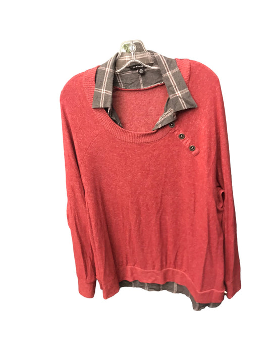 Top Long Sleeve By Zac And Rachel  Size: 2x