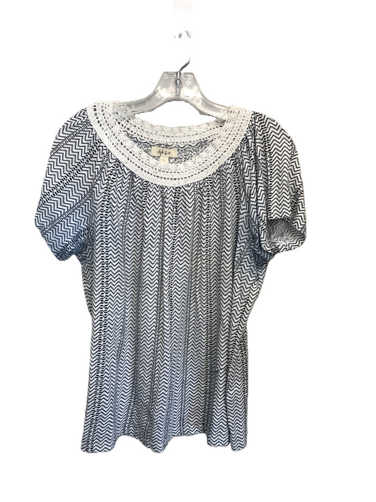 Top Short Sleeve By Style And Company  Size: Large