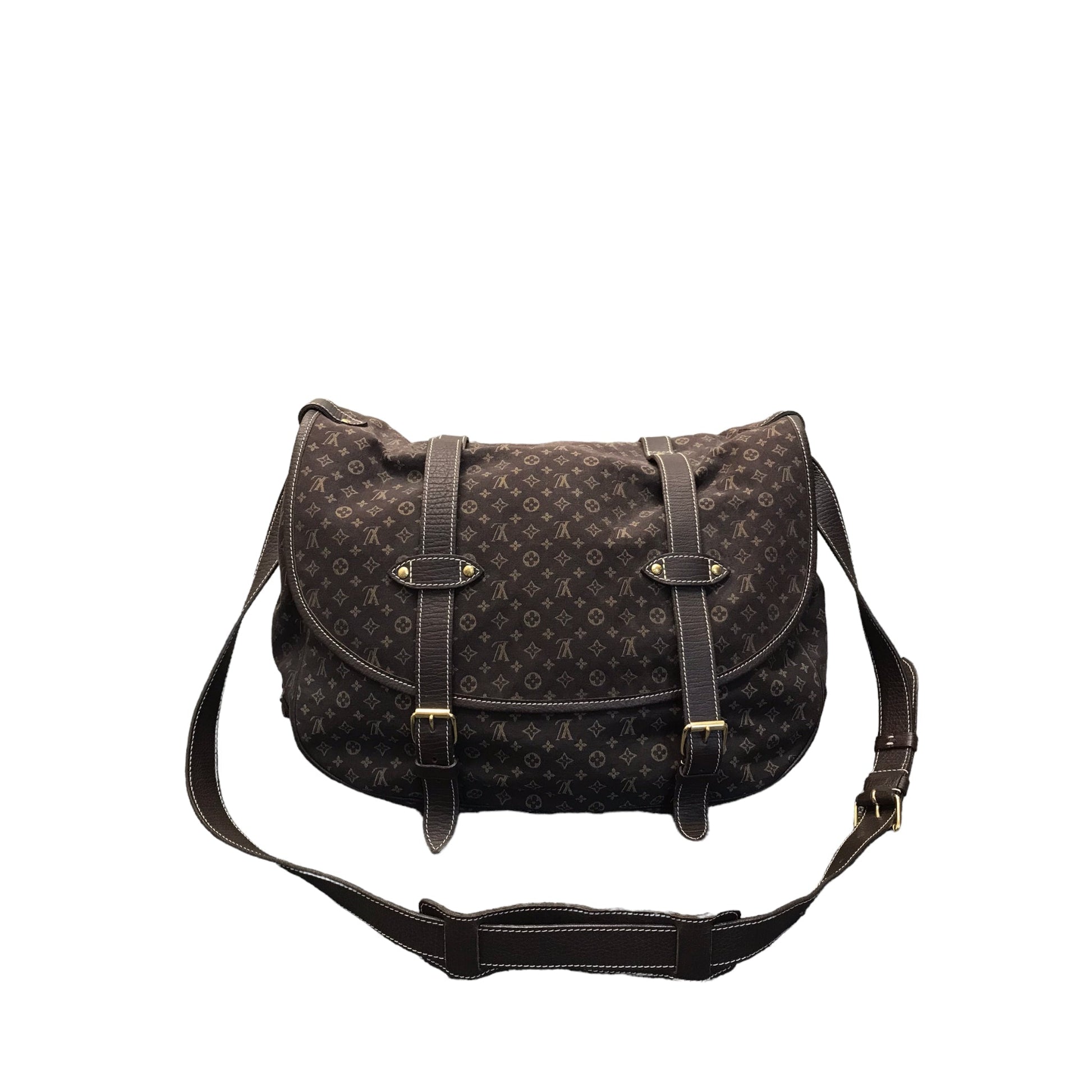 Luxury products - LV postman bag is made by Monogram and