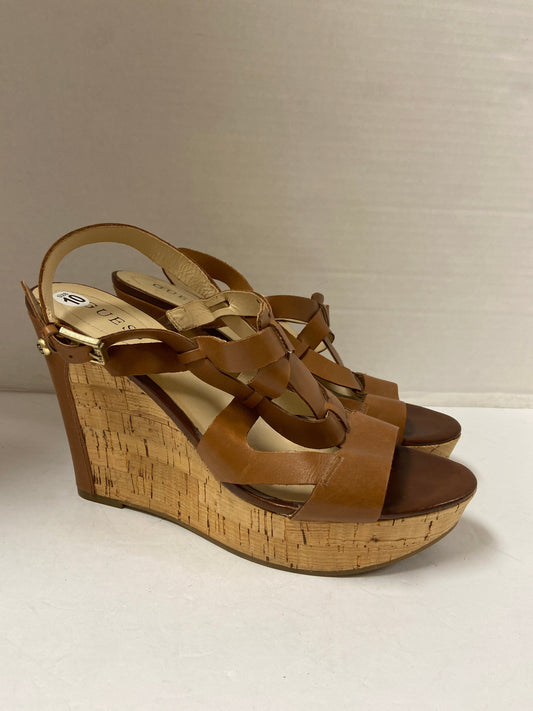 Sandals Heels Wedge By Guess  Size: 10