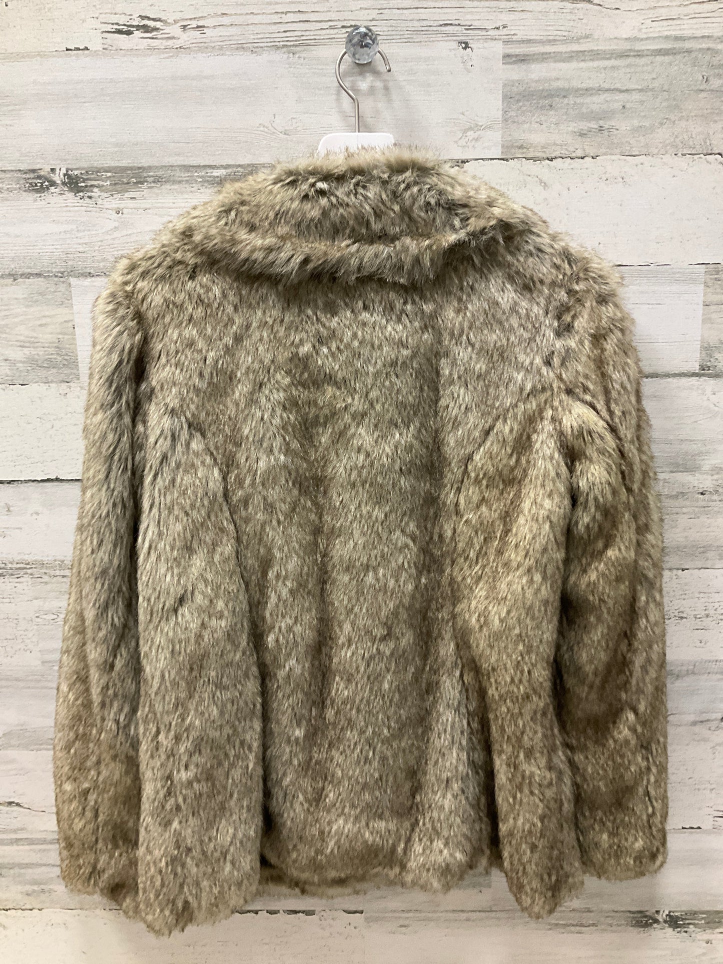Jacket Faux Fur & Sherpa By Coffee Shop  Size: L