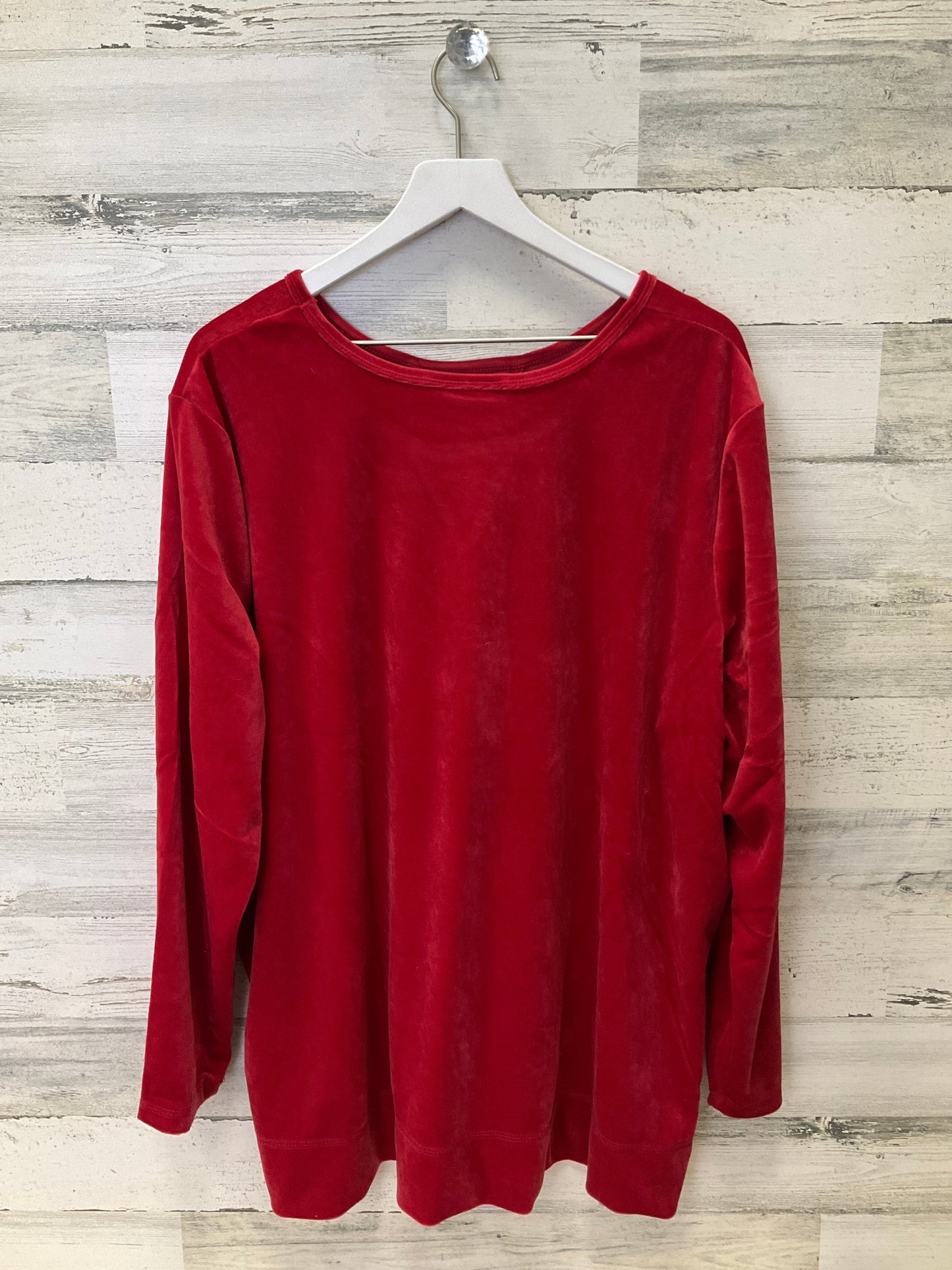 Top Long Sleeve Basic By Woman Within  Size: 2x