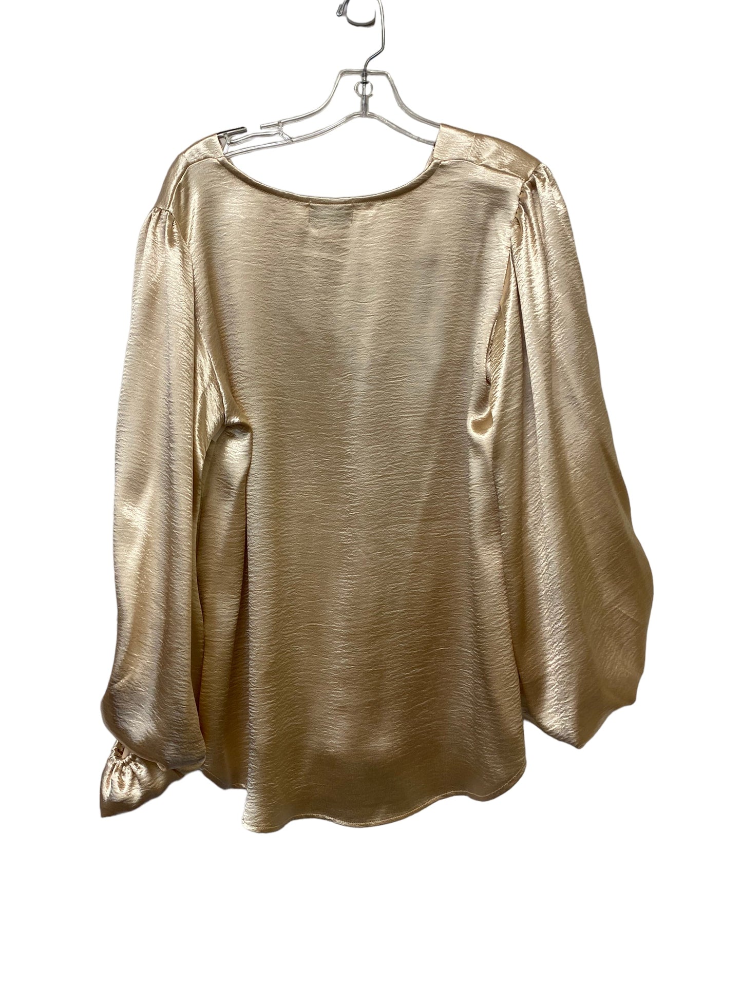 Blouse Long Sleeve By Adrienne Vittadini  Size: L