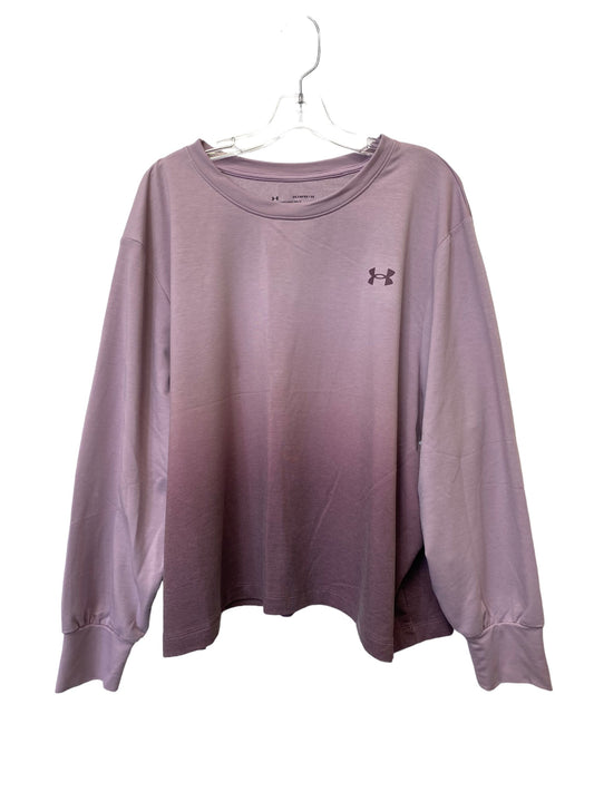 Athletic Top Long Sleeve Crewneck By Under Armour  Size: 2x