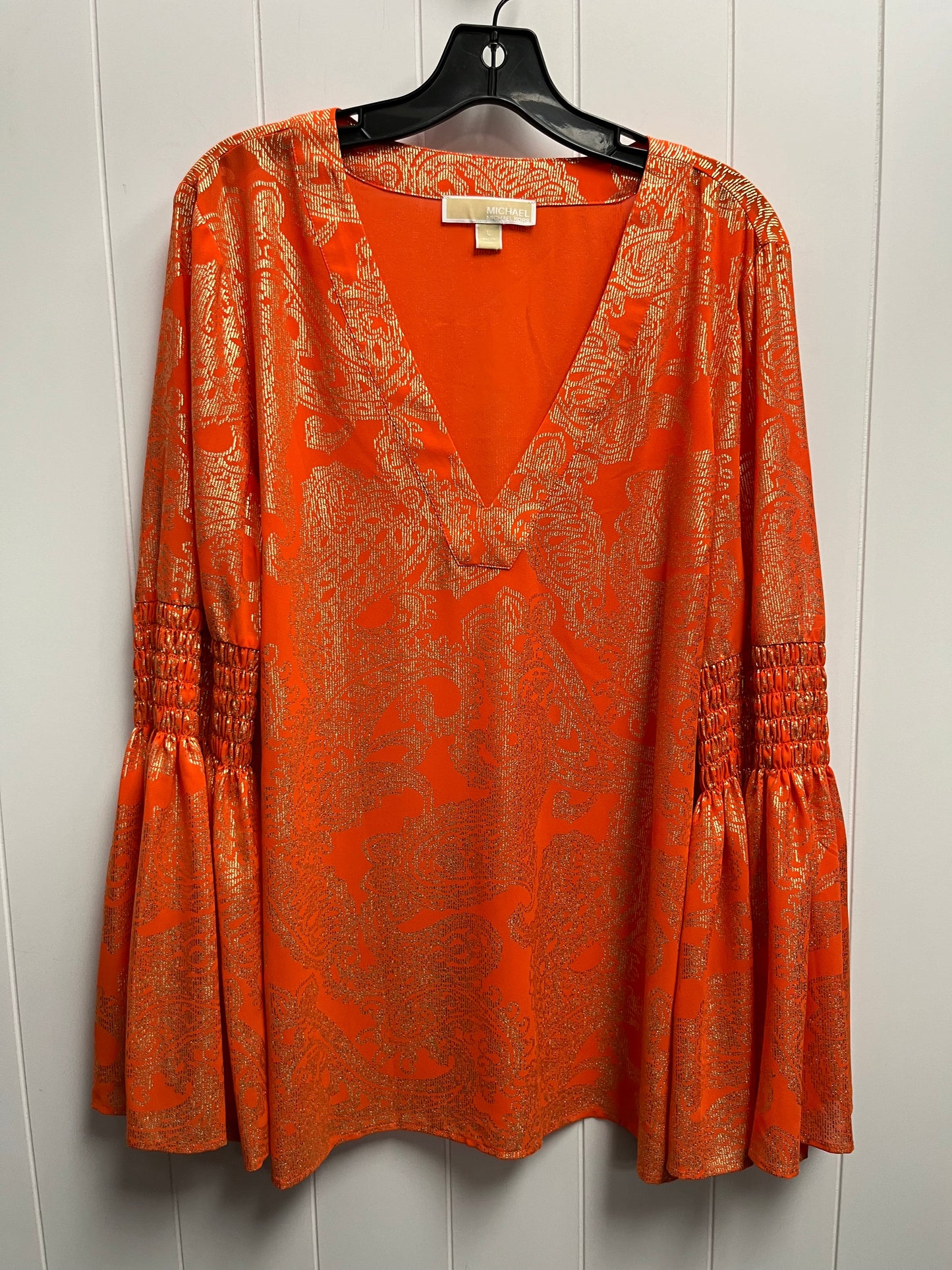 Blouse Long Sleeve By Michael Kors O  Size: L