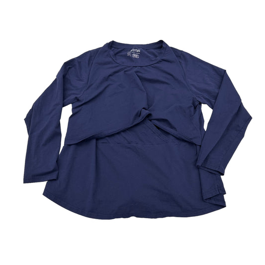 Justine Blue Pregnancy Shirt l Sustainable Fancy Nursing Tops & Shirts