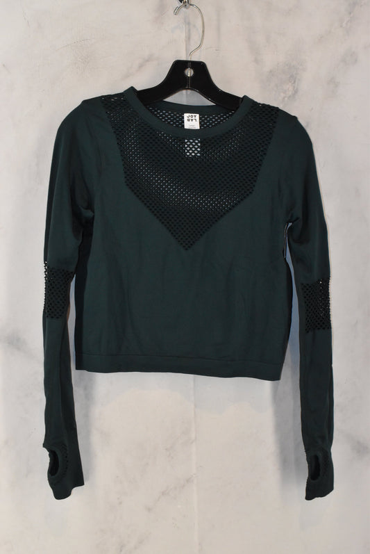 Athletic Top Long Sleeve Collar By Joy Lab  Size: L