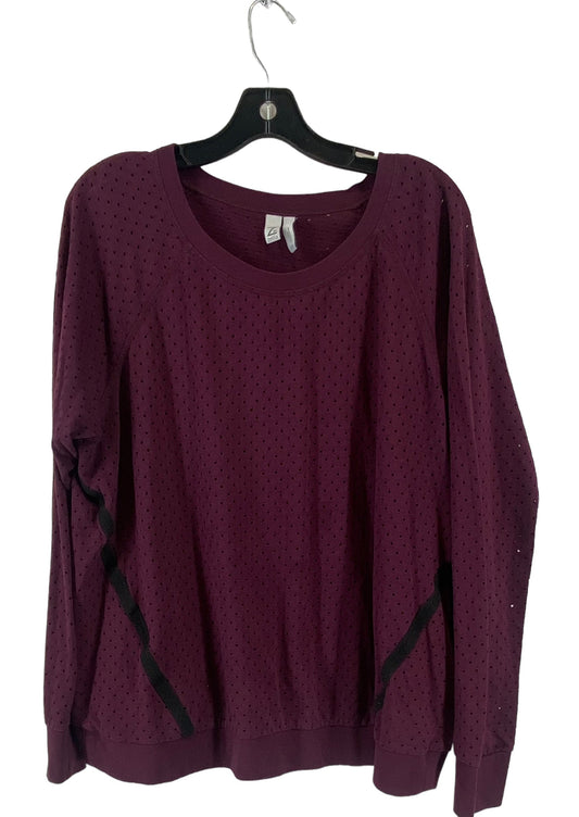 Zella, Tops, Zella Activewear Long Sleeve Shirt Purple Hood Lightweight  Size S