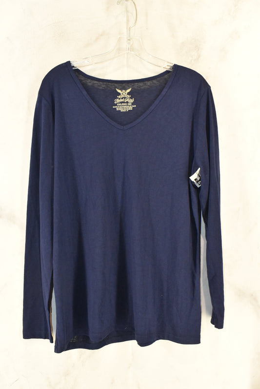 Top Long Sleeve Basic By Faded Glory  Size: 2x