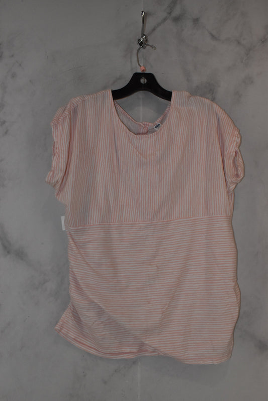 Maternity Top Short Sleeve By Old Navy  Size: L