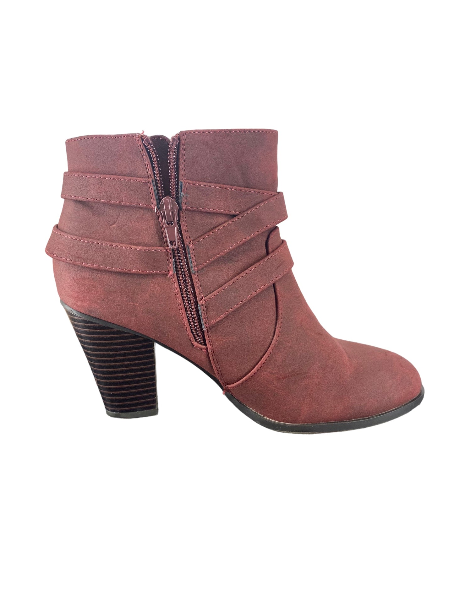 Boots Ankle Heels By Just Fab  Size: 9