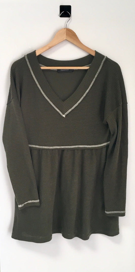 Top Long Sleeve Basic By FASHION Size: M