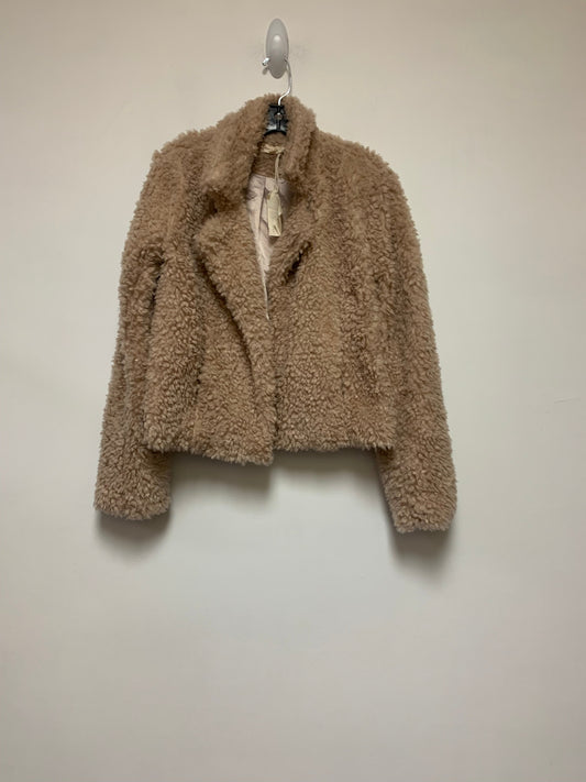 Jacket Faux Fur & Sherpa By Hem & Thread  Size: M