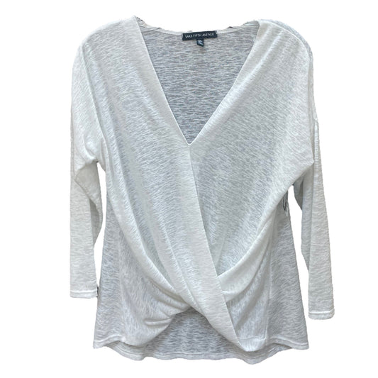 Top Long Sleeve Basic By Saks Fifth Avenue  Size: S