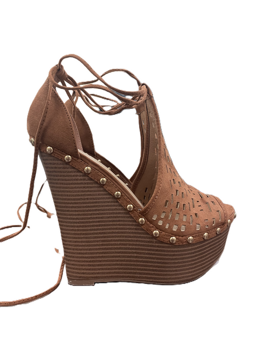 Sandals Heels Wedge By Justfab  Size: 8.5