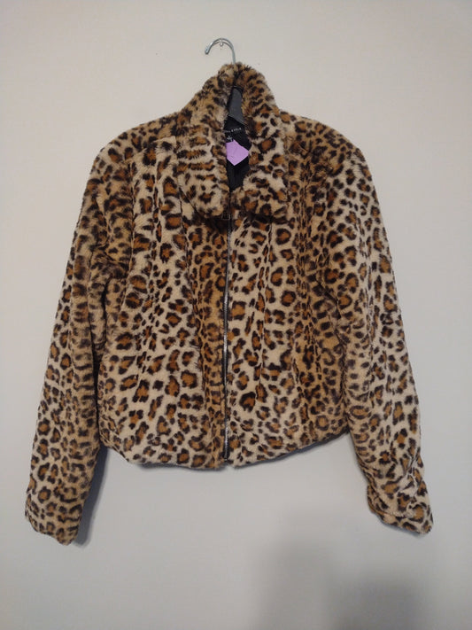 Coat Faux Fur & Sherpa By Cmf  Size: L